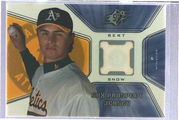 2001 SPx Bert Snow RC JSY #134 Athletics