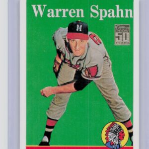 2001 Topps Warren Spahn #8 Braves Through the Years Reprints