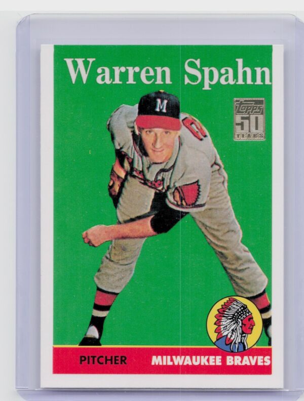 2001 Topps Warren Spahn #8 Braves Through the Years Reprints