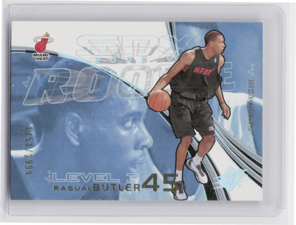2002-03 SPx Rasual Butler RC SN2999 #157 Heat