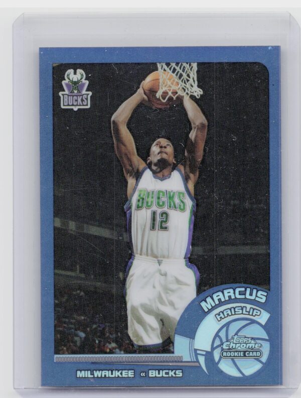 2002-03 Topps Chrome Marcus Haislip Refractors #137 Bucks