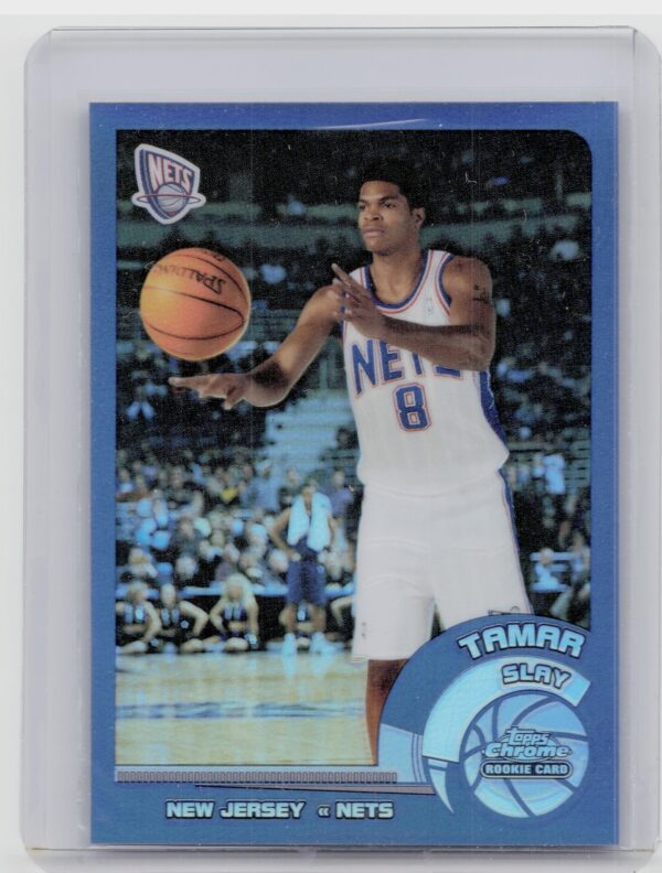2002-03 Topps Chrome Tamar Slay Refractors #148 Nets