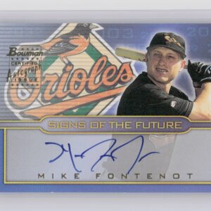 2002 Bowman Draft Picks & Prospects Mike Fontenot AU #SOF-MF Orioles Signs of th