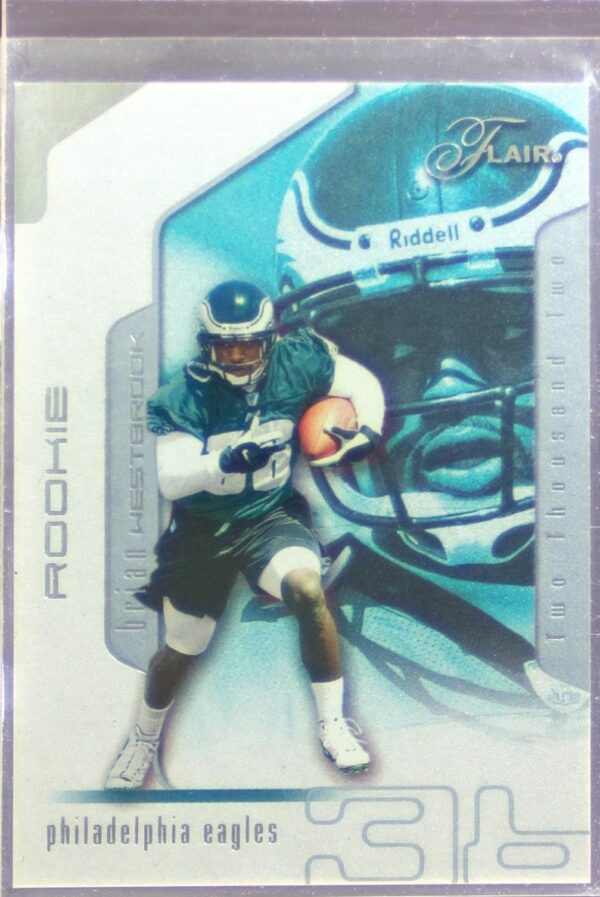 2002 Flair Brian Westbrook /1250 RC #129 Eagles