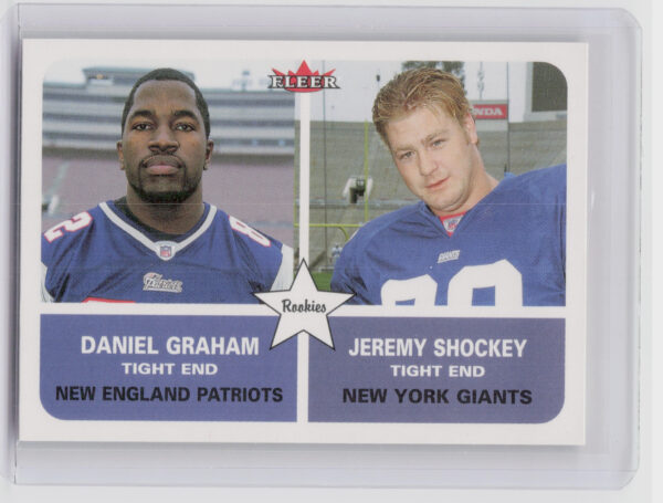 2002 Fleer Daniel Graham / Jeremy Shockey RC #278 Giants