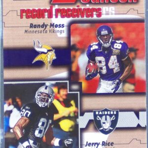 2002 Fleer Throwbacks Randy Moss / Jerry Rice #4 OTC Raiders On 2 Canton