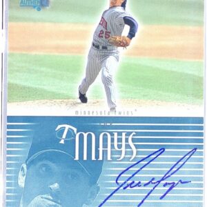 2002 SP Authentic Joe Mays /469 Auto #JM Twins Chirography