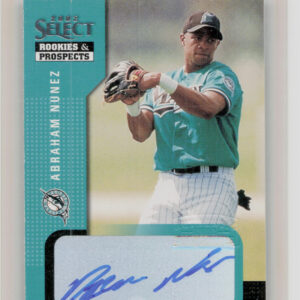 2002 Select Rookies & Prospects Abraham Nunez AU #1 Marlins