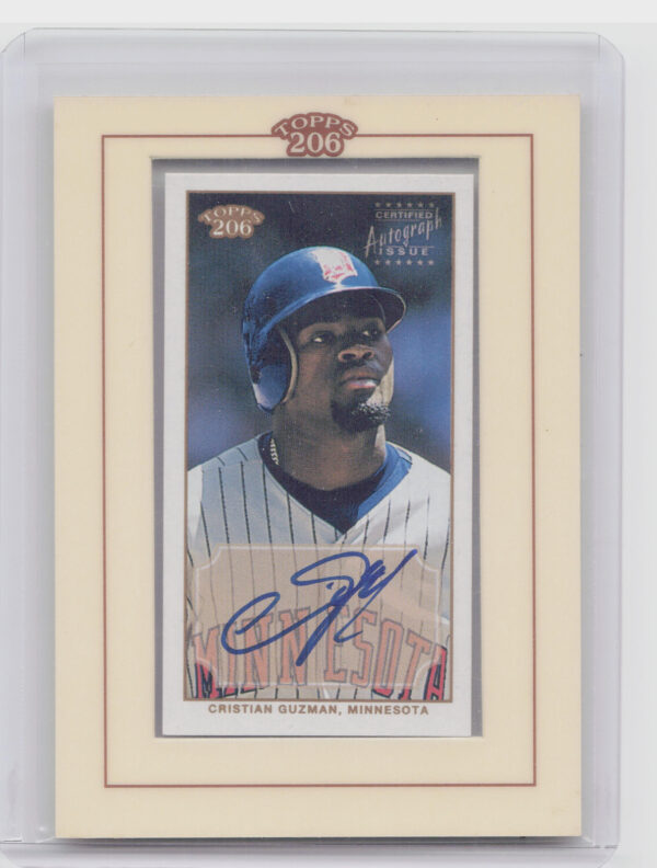2002 Topps 206 Cristian Guzman AU #TA-CG Twins Autographs
