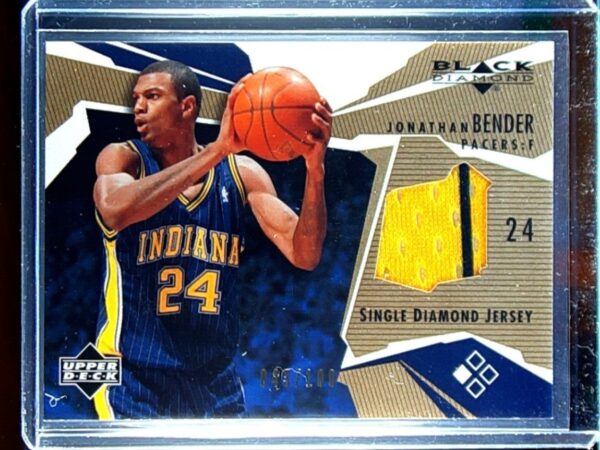 2003-04 UD Black Diamond jonathan bender /100 JSY #BD-JB Pacers Single Diamond