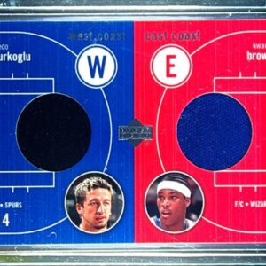 2003-04 Upper Deck Hedo Turkoglu / Kwame Brown JSY #EW-HT/KW Wizards