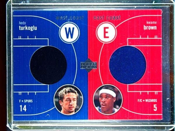 2003-04 Upper Deck Hedo Turkoglu / Kwame Brown JSY #EW-HT/KW Wizards