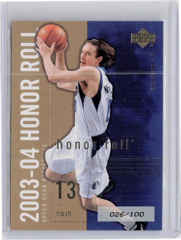 2003-04 Upper Deck Honor Roll Steve Nash Gold SN100 #15 Mavericks