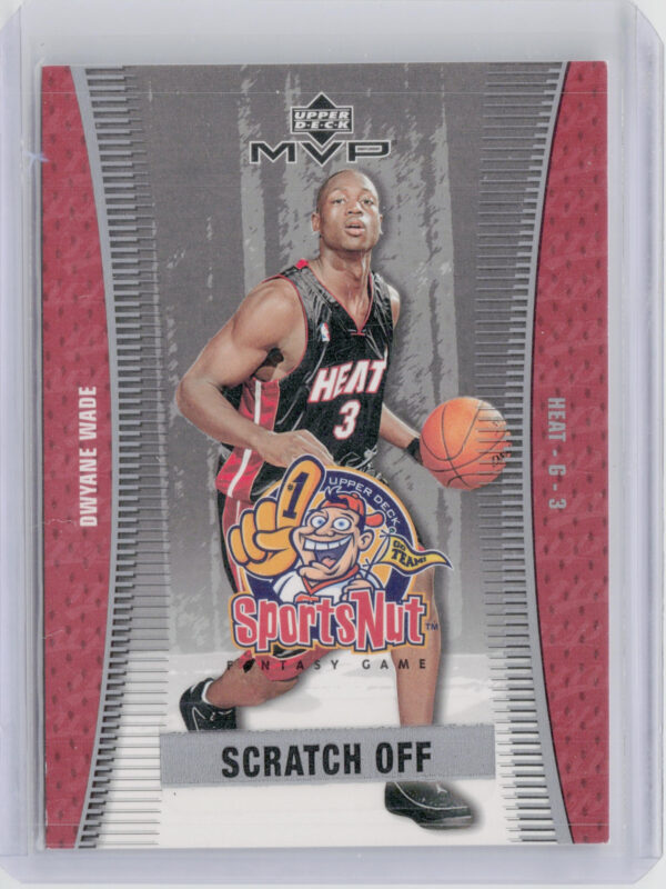 2003-04 Upper Deck MVP Dwyane Wade #SN85 Heat Sportsnut Fantasy