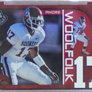2003 Press Pass Andre Woolfolk RC #BN35 Sooners Big Numbers