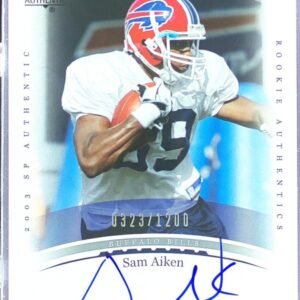 2003 SP Authentic Sam Aiken Auto /1200 RC #236 Bills