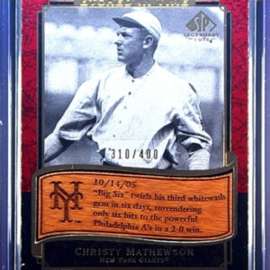 2003 SP Legendary Cuts Christy Mathewson SN400 #ET-CM Giants Etched in Time 400