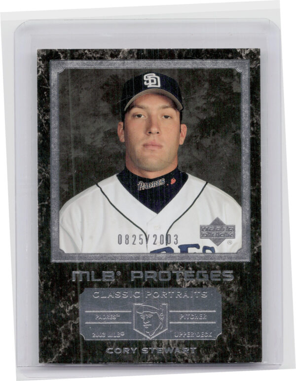 2003 Upper Deck Classic Portraits Cory Stewart RC SN2003 #173 Padres