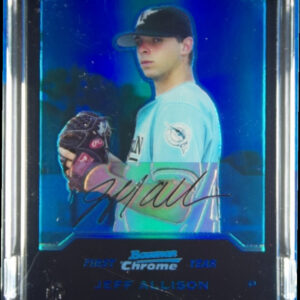 2004 Bowman Chrome Jeff Allison Blue Refractors SN290 #263 Marlins