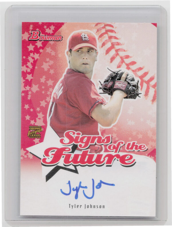 2004 Bowman Tyler Johnson AU #SOF-TJ Cardinals Signs of the Future