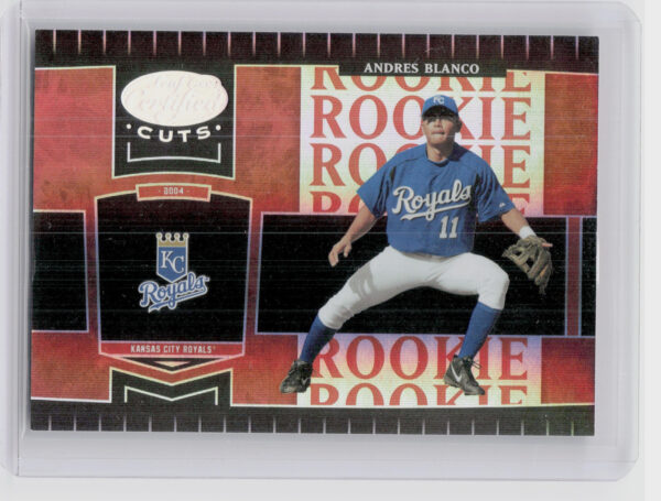 2004 Leaf Certified Cuts Andres Blanco Marble Red SN100 #253 Royals