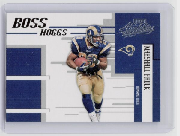 2004 Playoff Absolute Memorabilia Marshall Faulk /1000 #BH-16 Rams Boss Hoggs