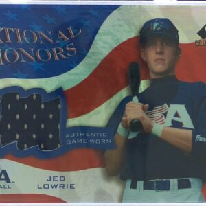 2004 SP Prospects Jed Lowrie JSY #NH-JL USA National Honors USA Jersey