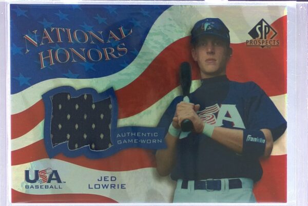 2004 SP Prospects Jed Lowrie JSY #NH-JL USA National Honors USA Jersey