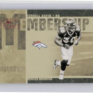 2005 Donruss Plaoff Terrell Davis Memvership /1000 #MS-28 Broncos