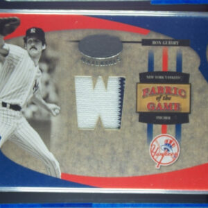 2005 Leaf Certified Materials Ron Guidry SN50 MEM #FG-109 Yankees Fabric of the