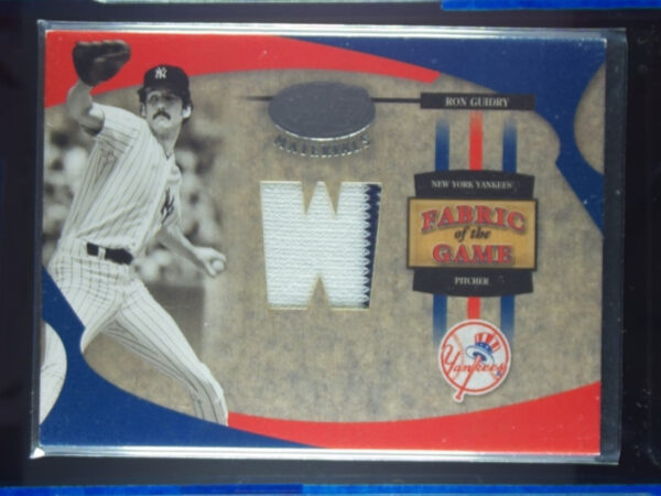 2005 Leaf Certified Materials Ron Guidry SN50 MEM #FG-109 Yankees Fabric of the
