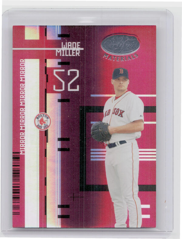 2005 Leaf Certified Materials Wade Miller Mirror Red SN100 #89 Sox