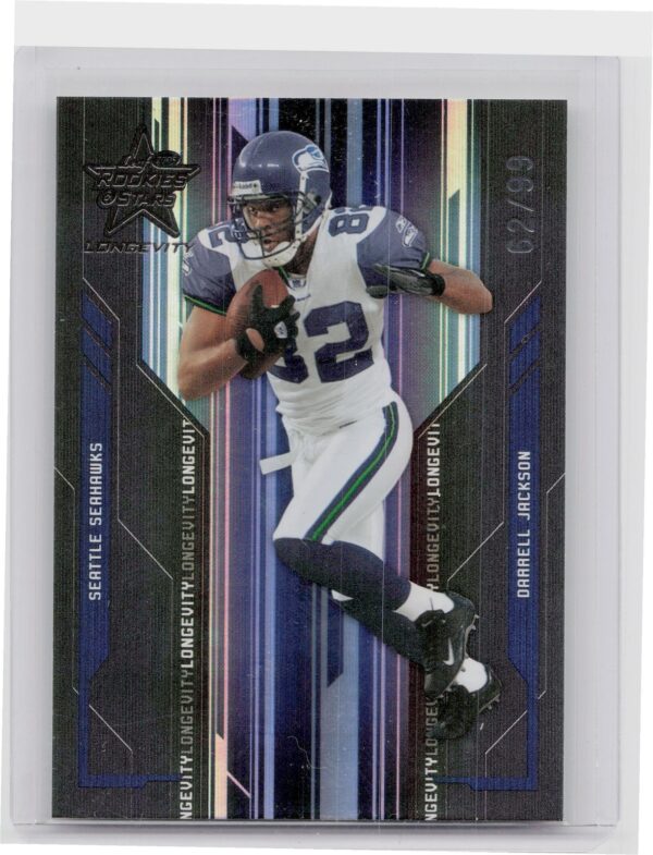 2005 Leaf Rookies & Stars Longevity Darrell Jackson Black /99 #83 Seahawks