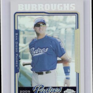2005 Topps Chrome Sean Burroughs Refractors #172 Padres