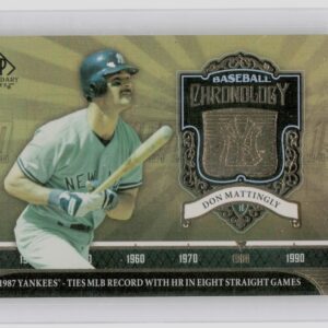 2006 SP Legendary Cuts Don Mattingly /550 #BC-DM Yankees Baseball Chronology
