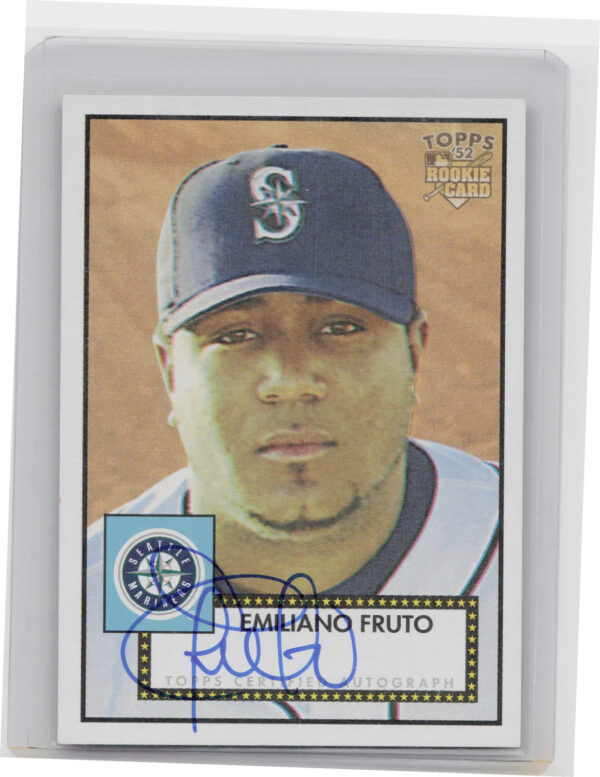 2006 Topps '52 Rookies Emiliano Fruto AU #52S-EF Mariners Signatures
