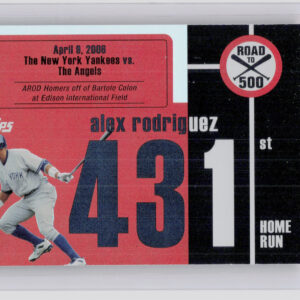 2007 Bowman Draft Picks & Prospects Alex Rodriguez #ARHR431 Yankees