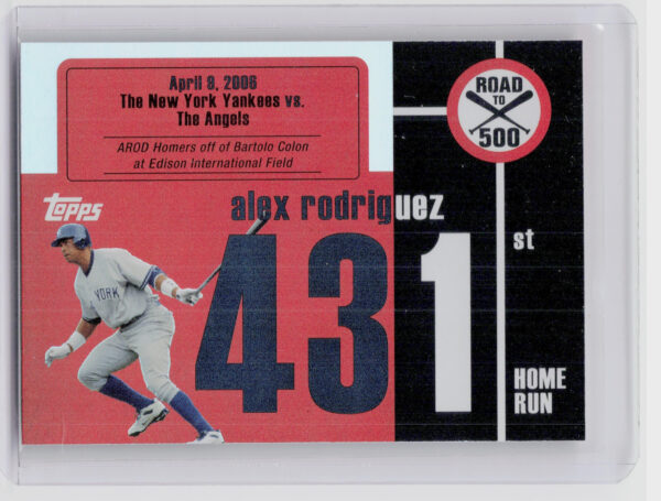 2007 Bowman Draft Picks & Prospects Alex Rodriguez #ARHR431 Yankees