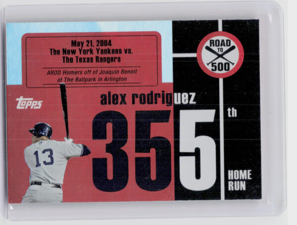 2007 Bowman Heritage Alex Rodriguez #ARHR355 Yankees Alex Rodriguez: Road to 500