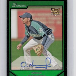 2007 Bowman Oswaldo Navarro AU SP RC #224 Mariners