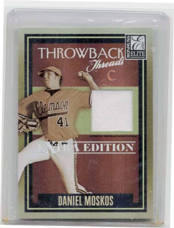 2007 Donruss Elite Extra Edition Daniel Moskos SN500 MEM #TT-DM Tigers Throwback