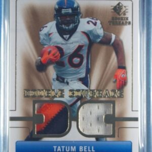 2007 SP Rookie Threads Tatum Bell MEM #DC-BE Lions Double Coverage