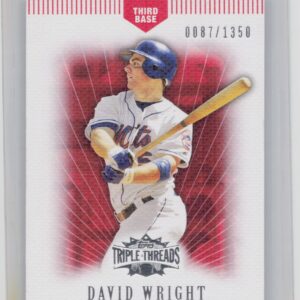 2007 Topps Triple Threads David Wright SN1350 #5 Mets