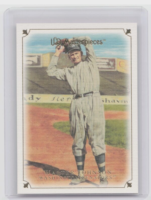 2007 Upper Deck Masterpieces Walter Johnson #21 Senators