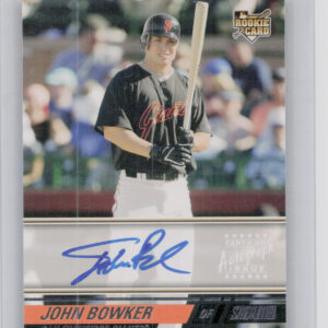 2008 Stadium Club John Bowker AU RC #160 Giants