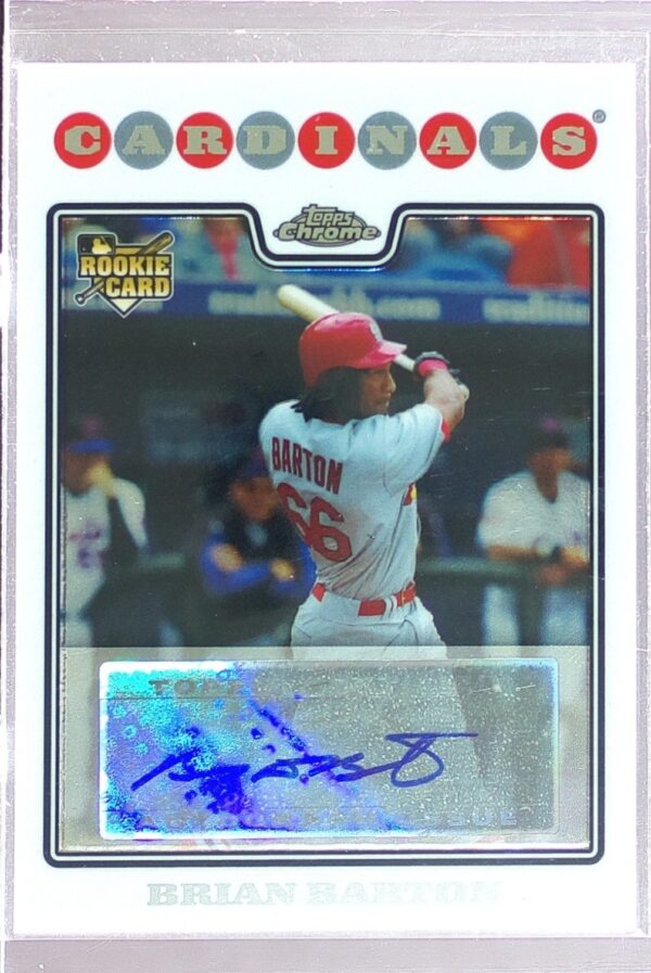 2008 Topps Chrome Brian Barton Auto RC #231 Cardinals
