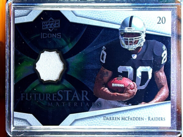 2008 Upper Deck Icons Darren McFadden MEM #FSM4 Raiders Future Stars Materials