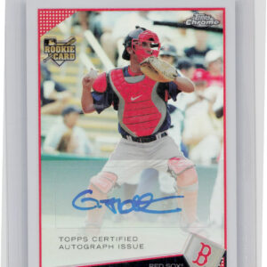 2009 Topps Chrome George Kottaras Refractors AU SN499 #237 Sox
