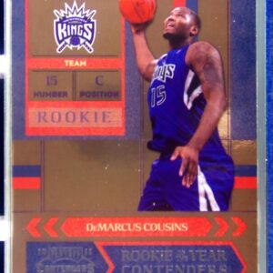 2010-11 Playoff Contenders Patches DeMarcus Cousins #6 Kings Rookie of the Year