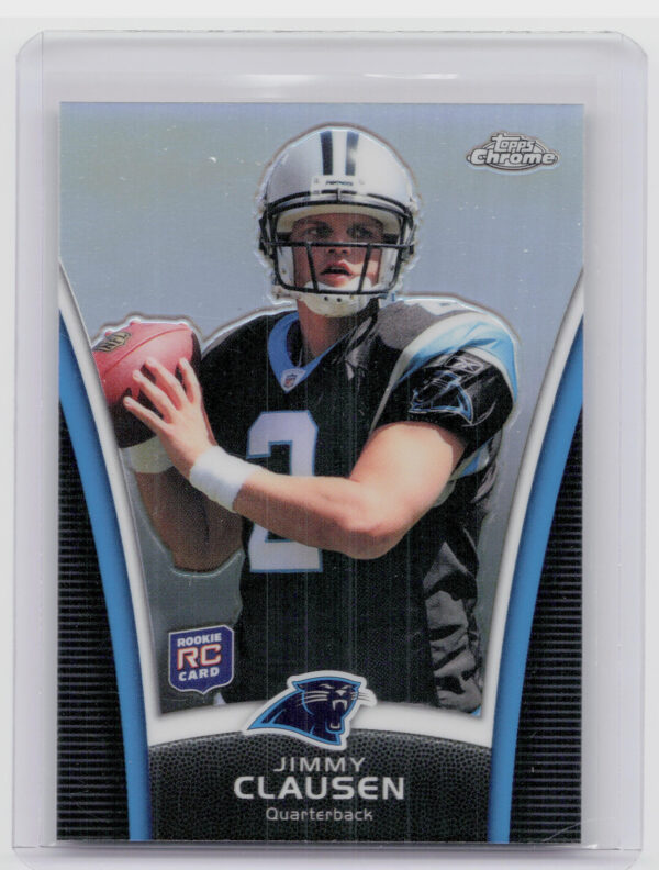 2010 Topps Chrome Jimmy Clausen #TMB-2 Panthers Retail Exclusive Rookie Refracto